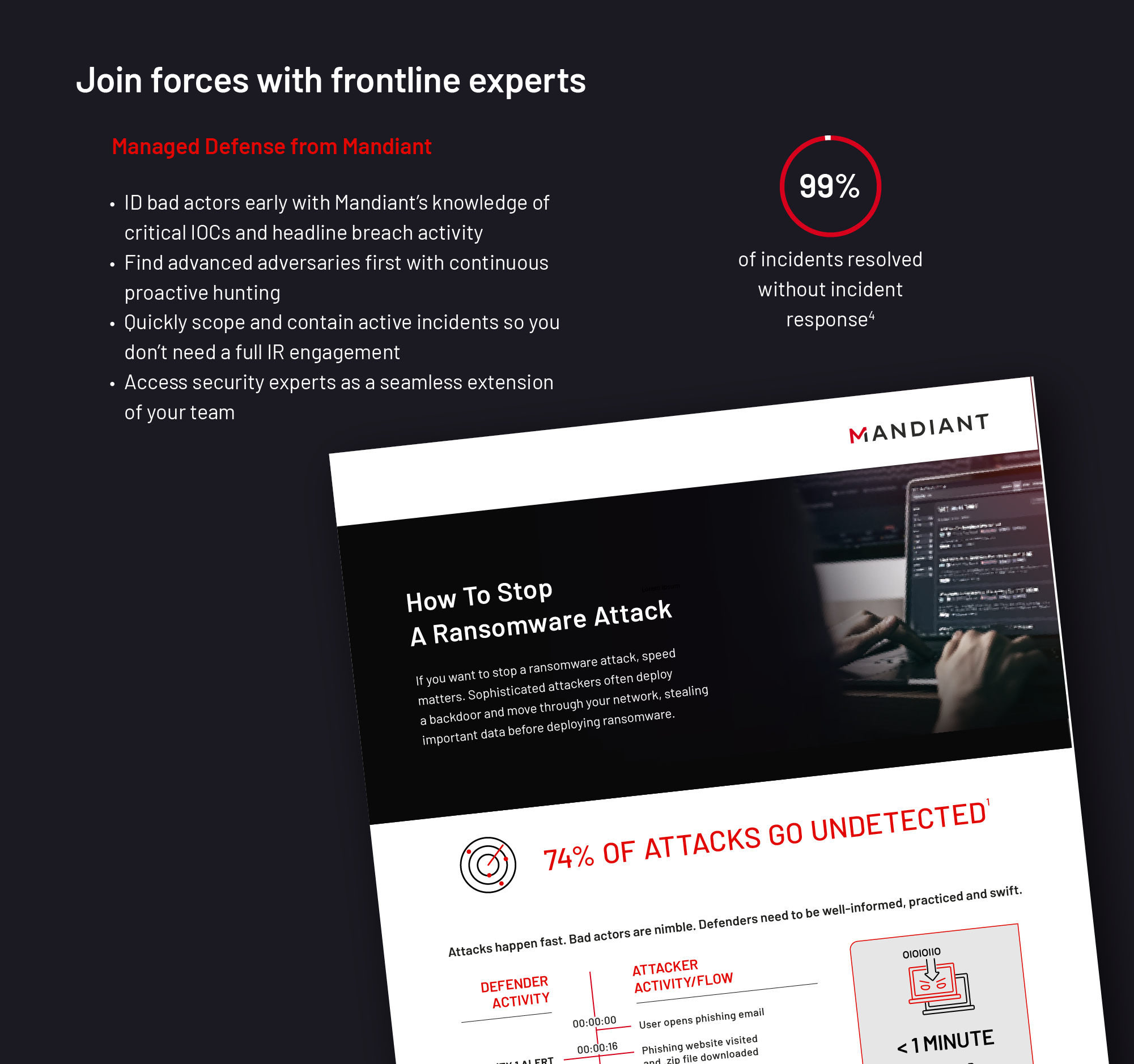 Join forces with frontline experts