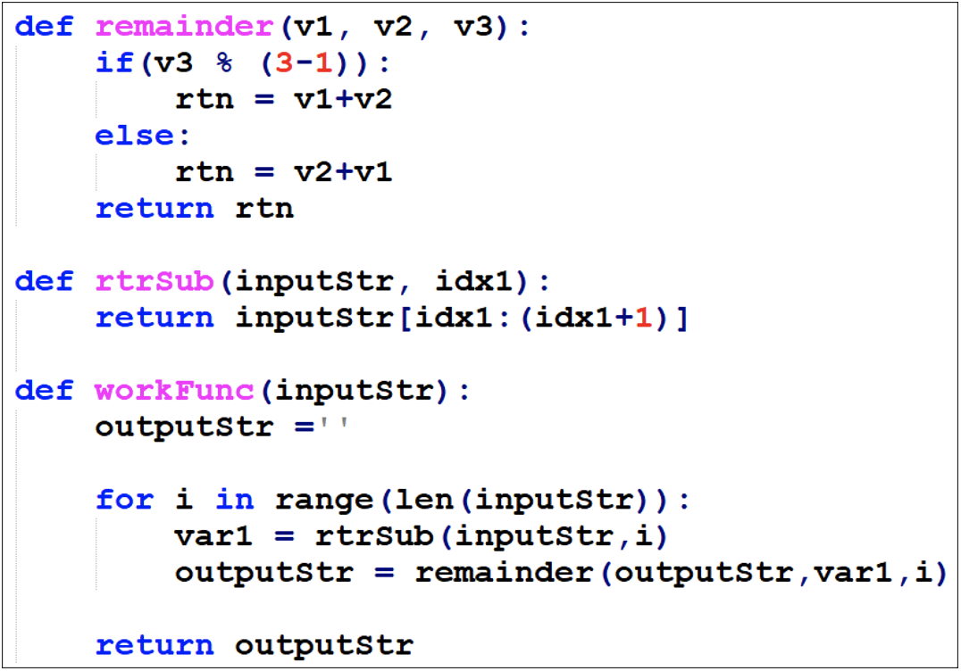 Python version of the decoding routine